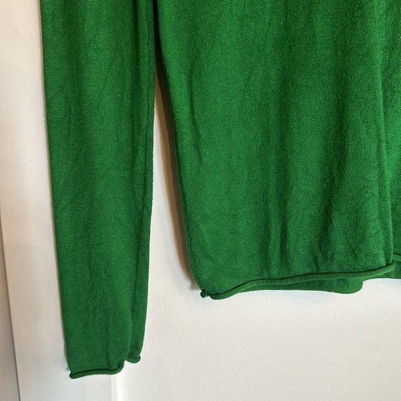 Zara Crew Neck Sweater Long Sleeve Green Small - Picture 2 of 6